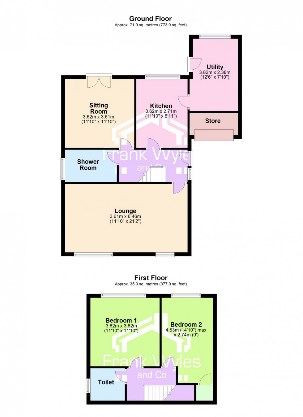 Floorplan for South Park, Lytham , Lancashire