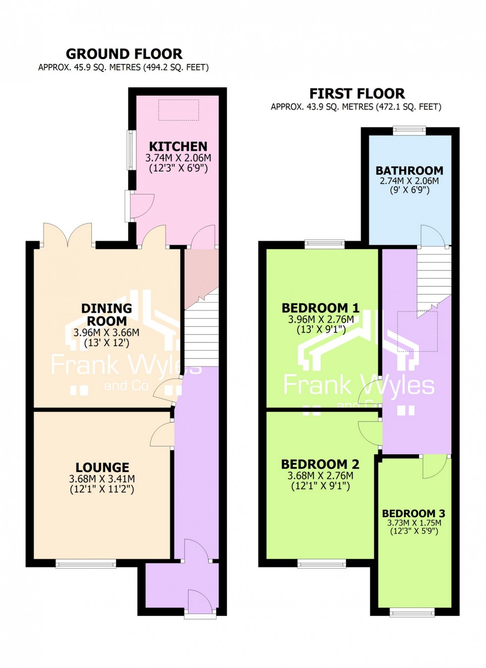 Floorplan for Wellington Street, Lytham