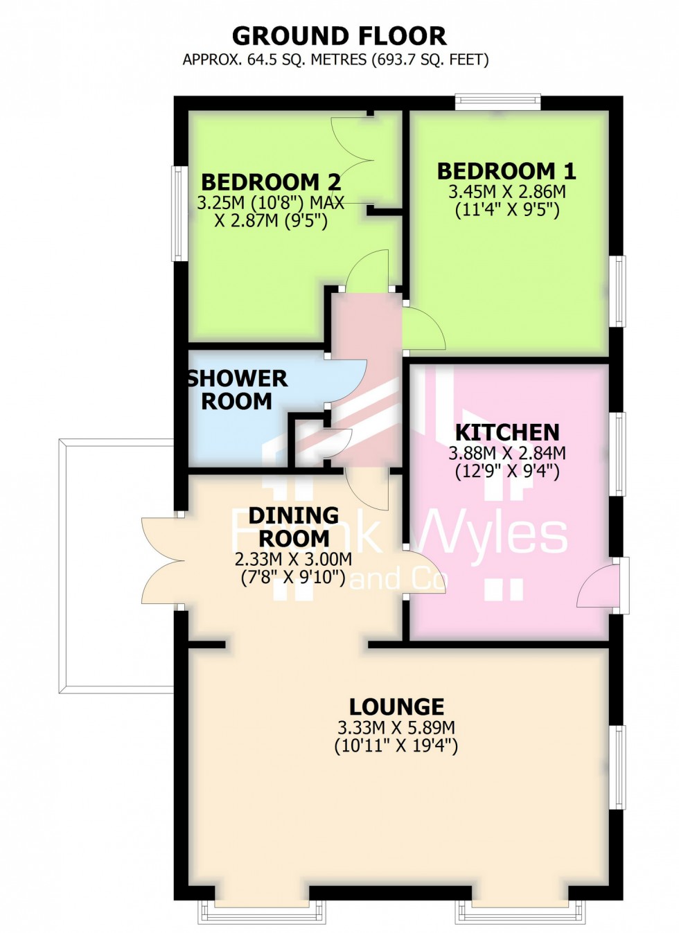 Floorplan for Lawnsdale Park, 8 Conifer Crescent, Moss Side