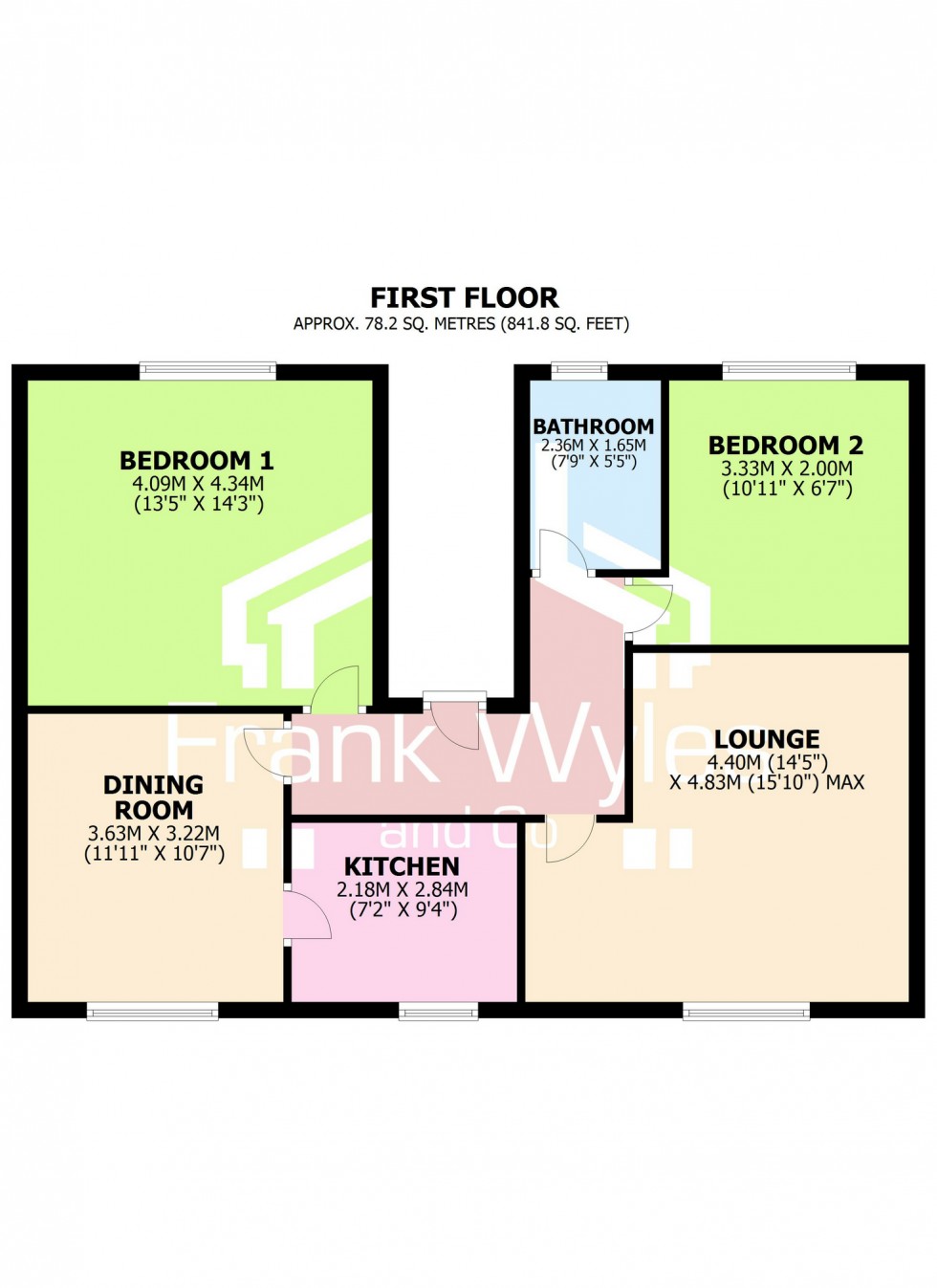 Floorplan for Agnew Street, Lytham, Lancashire