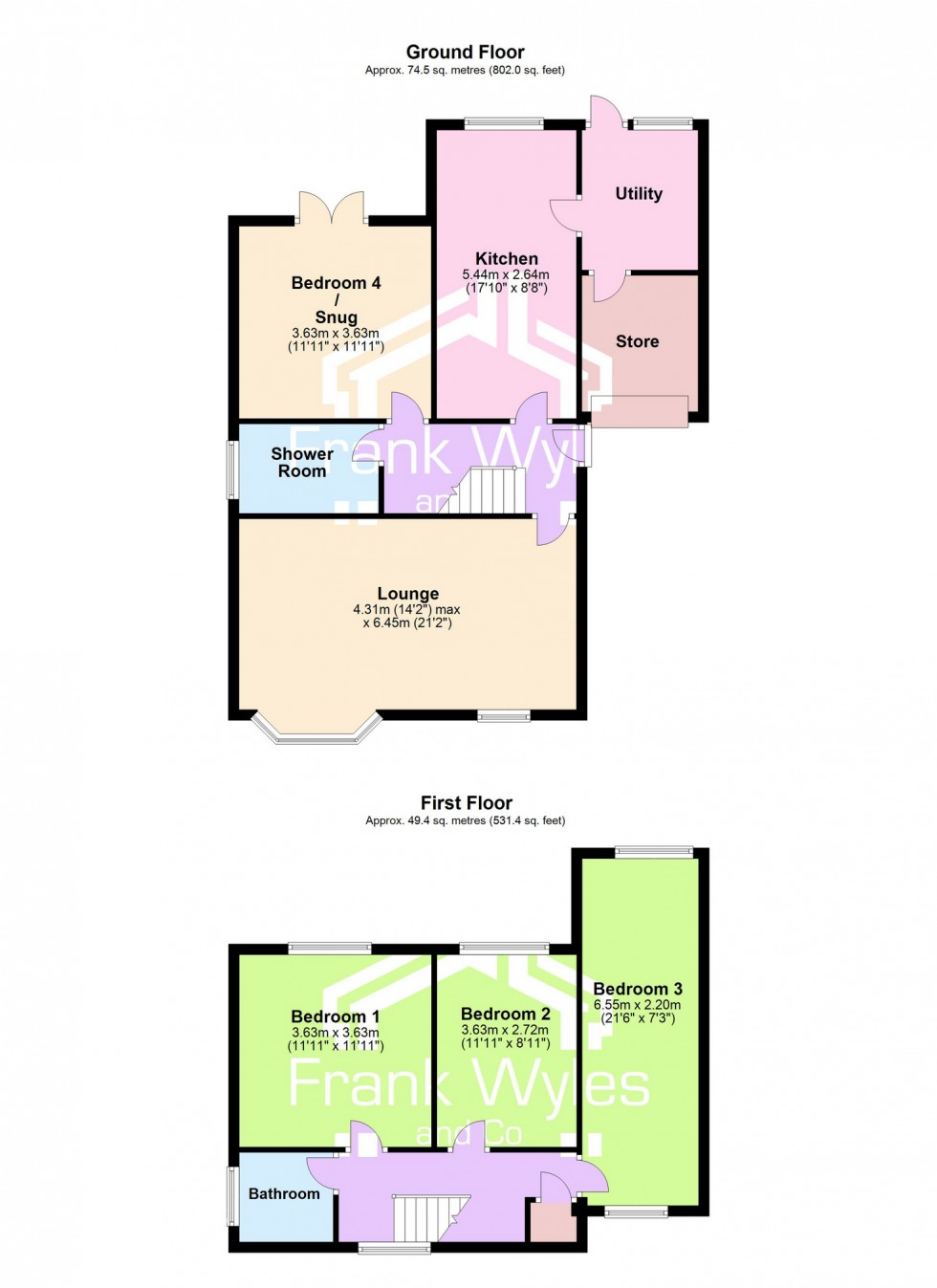 Floorplan for South Park, Lytham, Lancashire