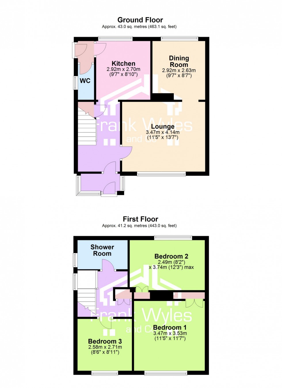 Floorplan for Hilton Avenue, Lytham St Annes, Lancashire