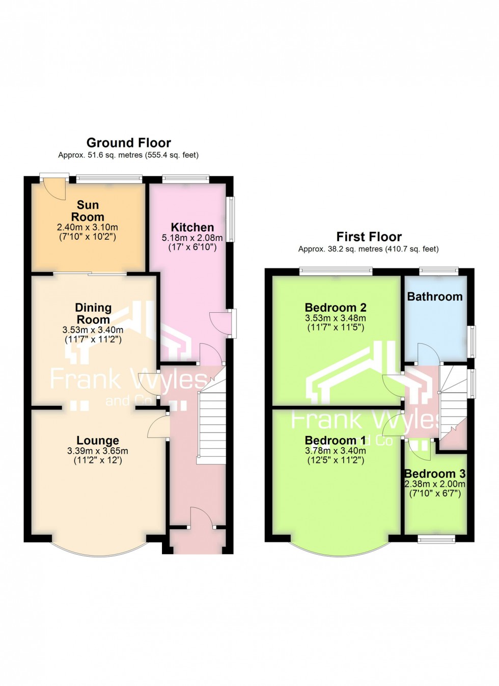 Floorplan for Clive Avenue, Lytham St Annes, Lancashire