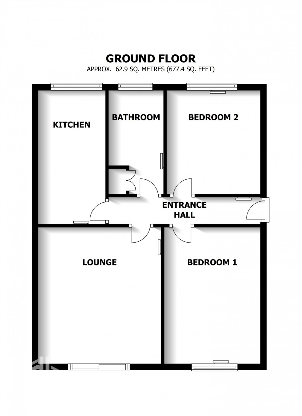 Floorplan for Russell Court, 66 St Davids Road South, LYTHAM ST ANNES, Lancashire
