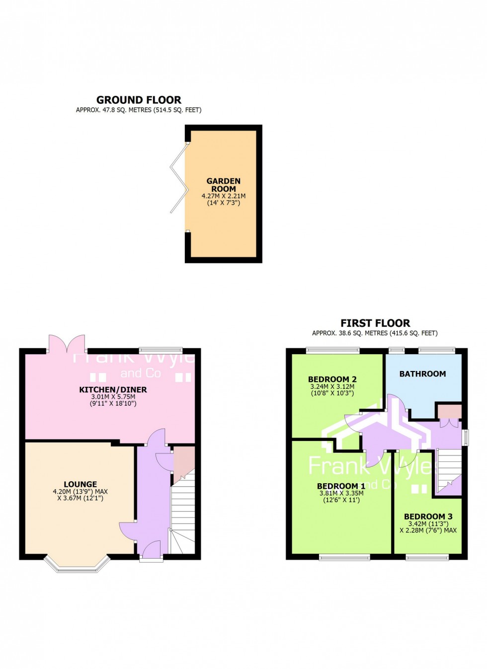 Floorplan for Grenville Avenue, Lytham St Annes, FY8 2RR