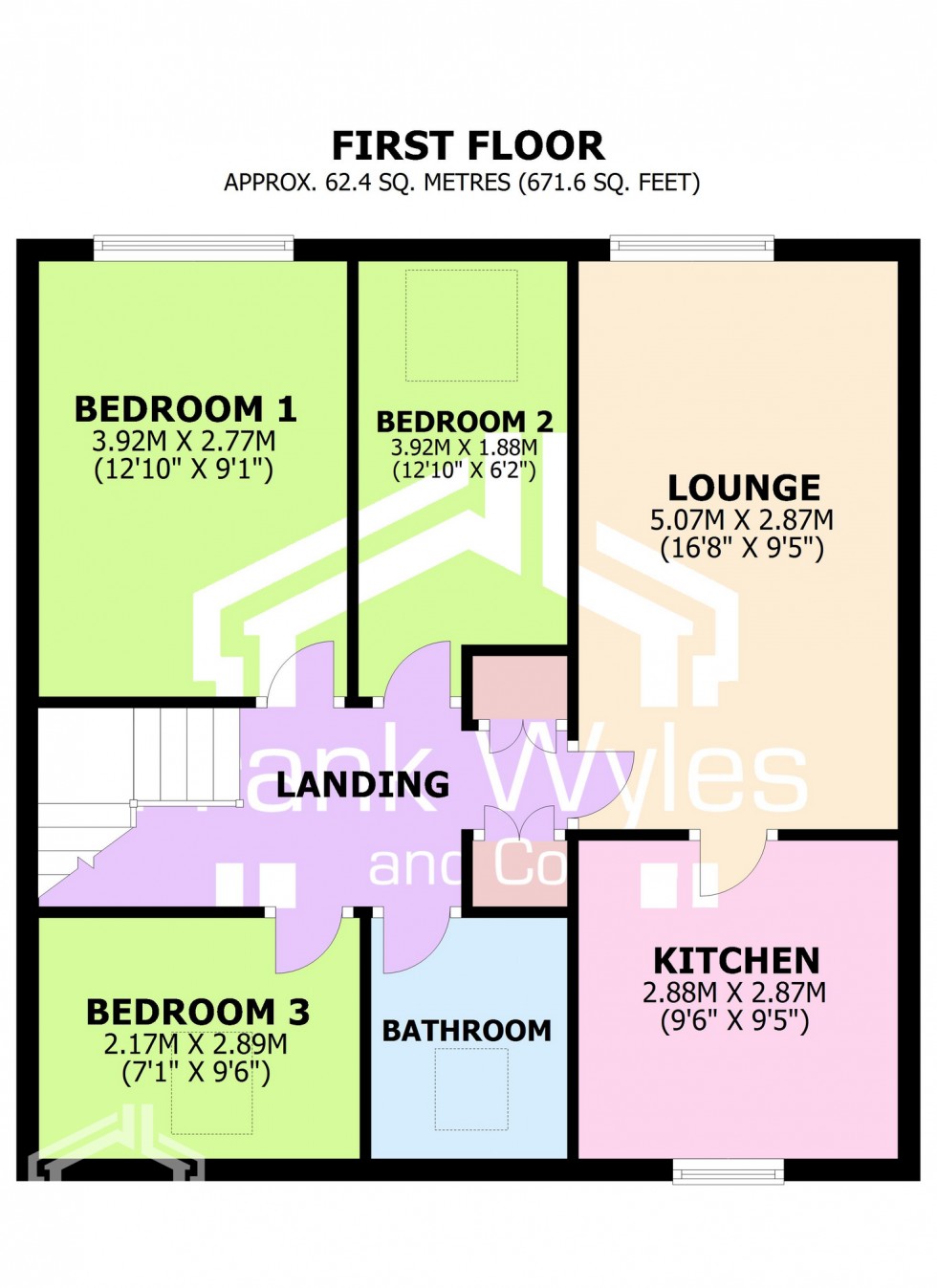 Floorplan for Queensway Court, Kilnhouse Lane, FY8 3ET