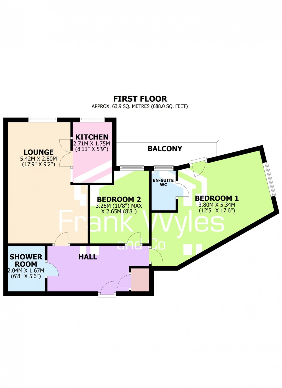 Floorplan for 32 Lemon Tree Court, Clifton Drive North, FY8