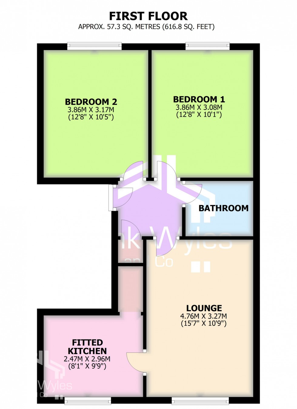 Floorplan for Braidwood Court, 90 St Andrews Road North, Lytham St Annes, FY8 2JT