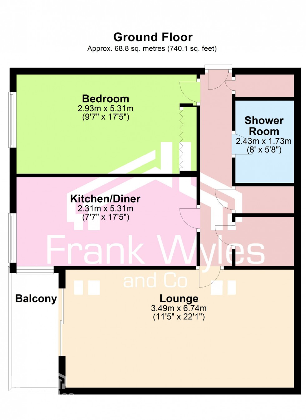 Floorplan for The Majestic, St Annes Road West, FY8 2NE