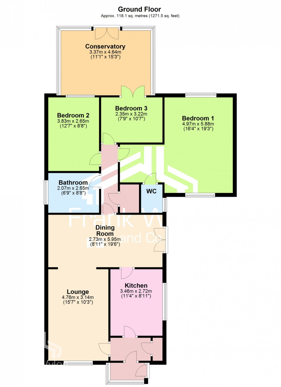 Floorplan for Anson Close, Lytham St Annes, FY8 2SD