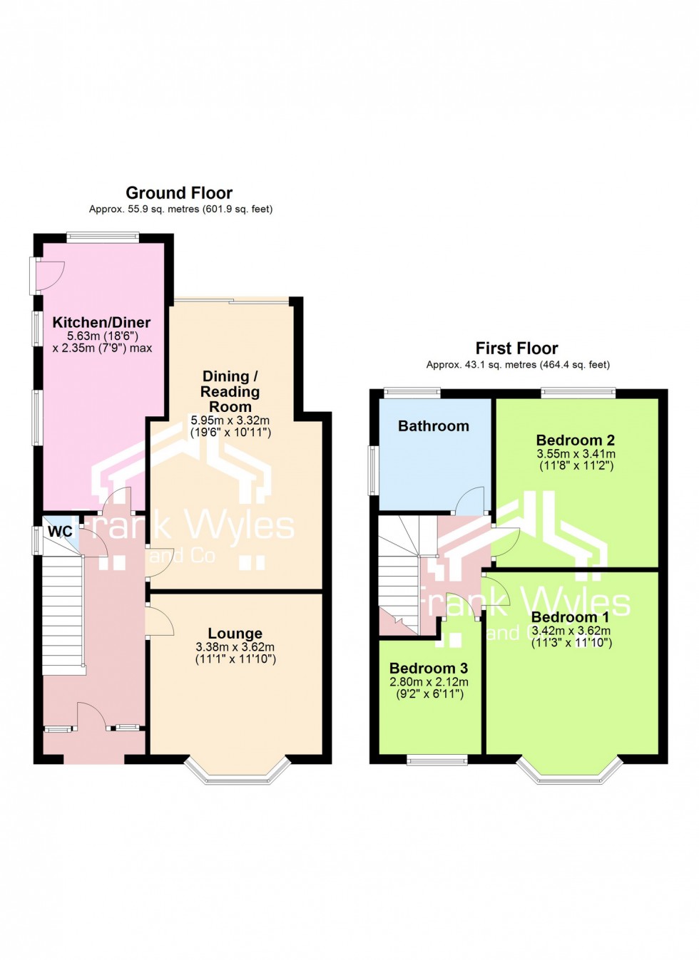 Floorplan for Gretdale Avenue, Lytham St Annes, FY8 2EE