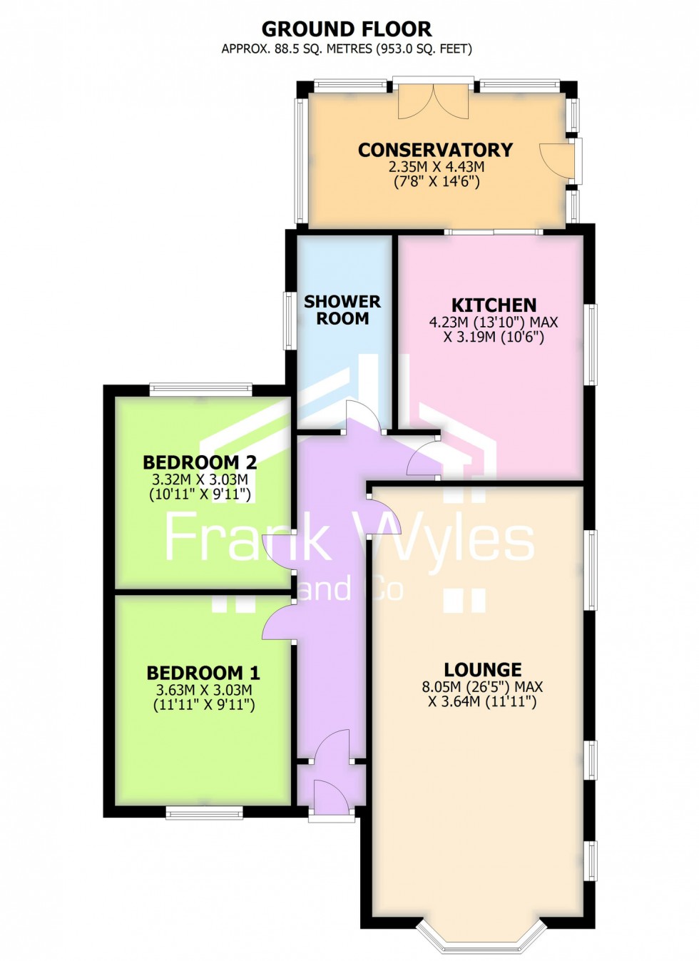 Floorplan for Poulton Avenue, Lytham St Annes, FY8