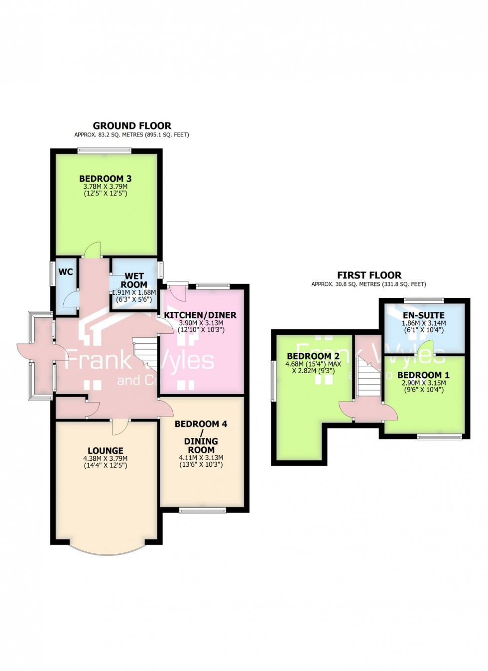 Floorplan for Ashley Road, Lytham St. Annes