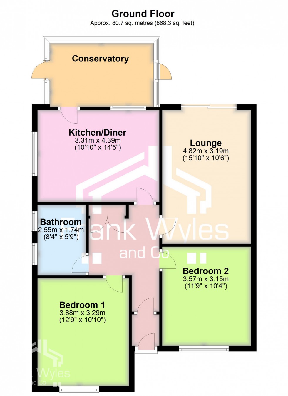 Floorplan for Kilgrimol Gardens, Lytham St Annes, FY8 2RA
