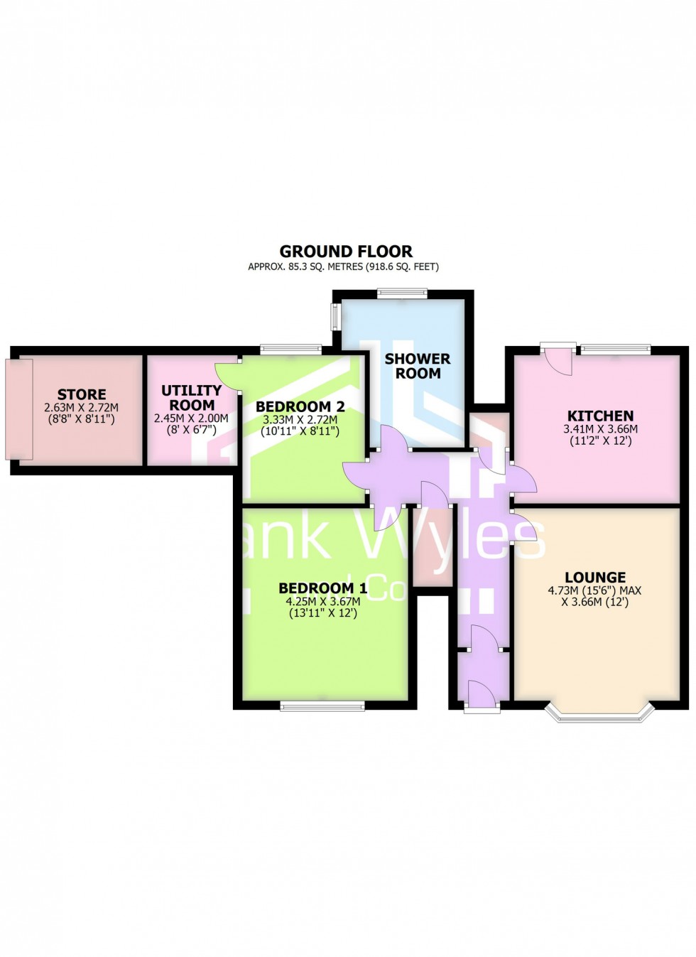 Floorplan for Romford Court, Osborne Road, Lytham St Annes, FY8 1HT