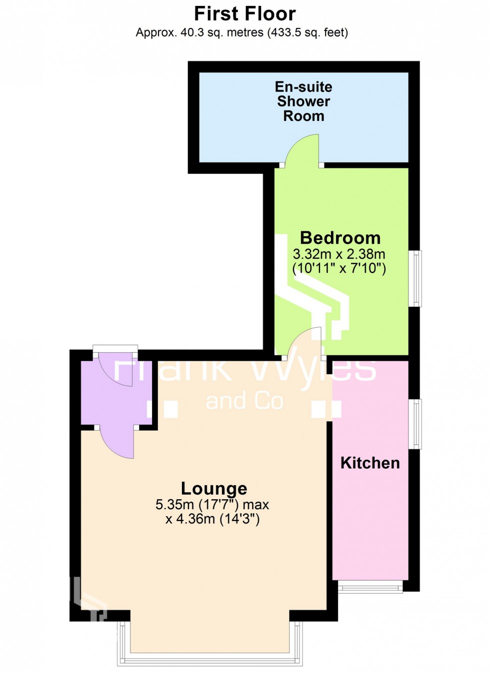 Floorplan for Flat 4, 473 Clifton Drive North, Lytham St. Annes