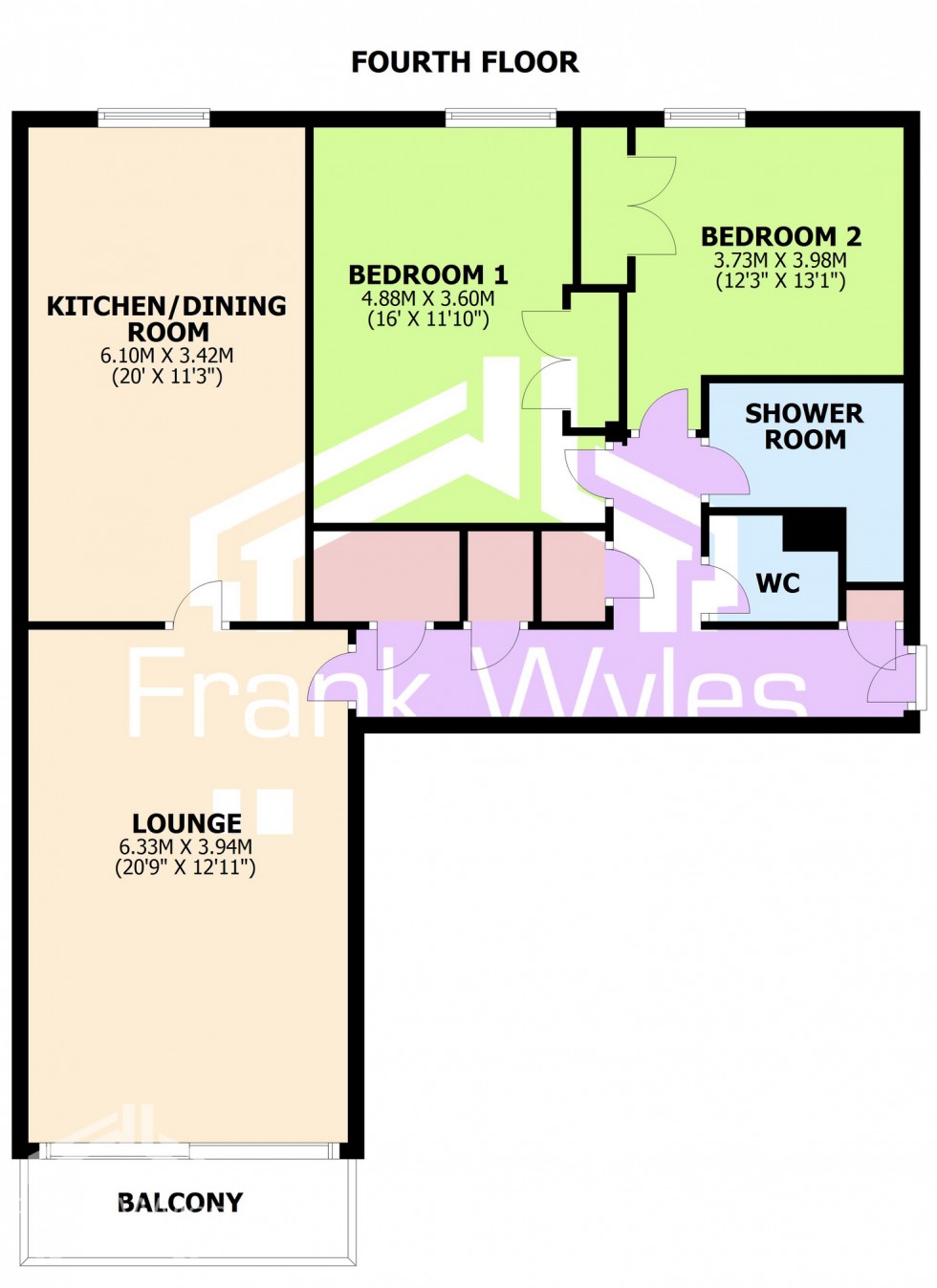 Floorplan for Majestic, Clifton Drive North, FY8 2PH