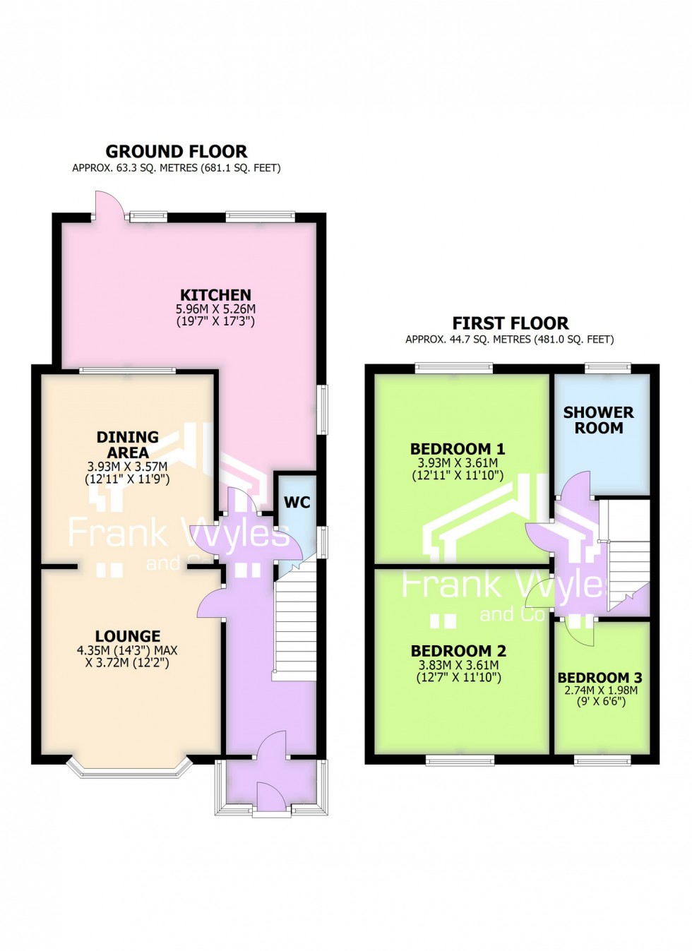 Floorplan for Ashley Road, Lytham St Annes, FY8 3AS