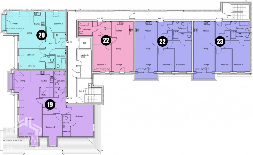 Floorplan for The Residence, Clifton Drive South