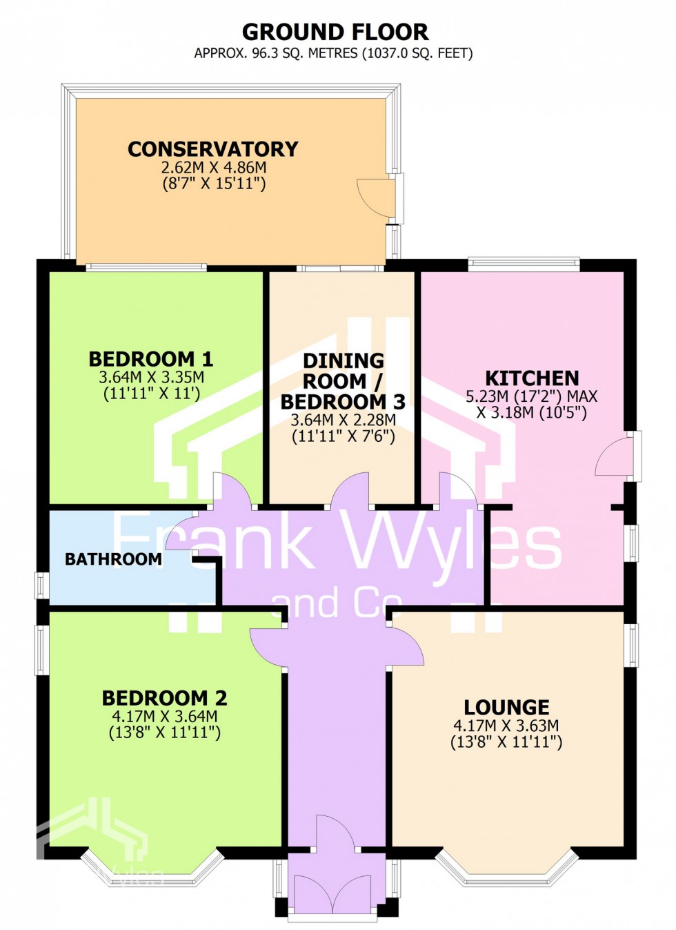 Floorplan for Kenilworth Road, Lytham St. Annes, Lancashire