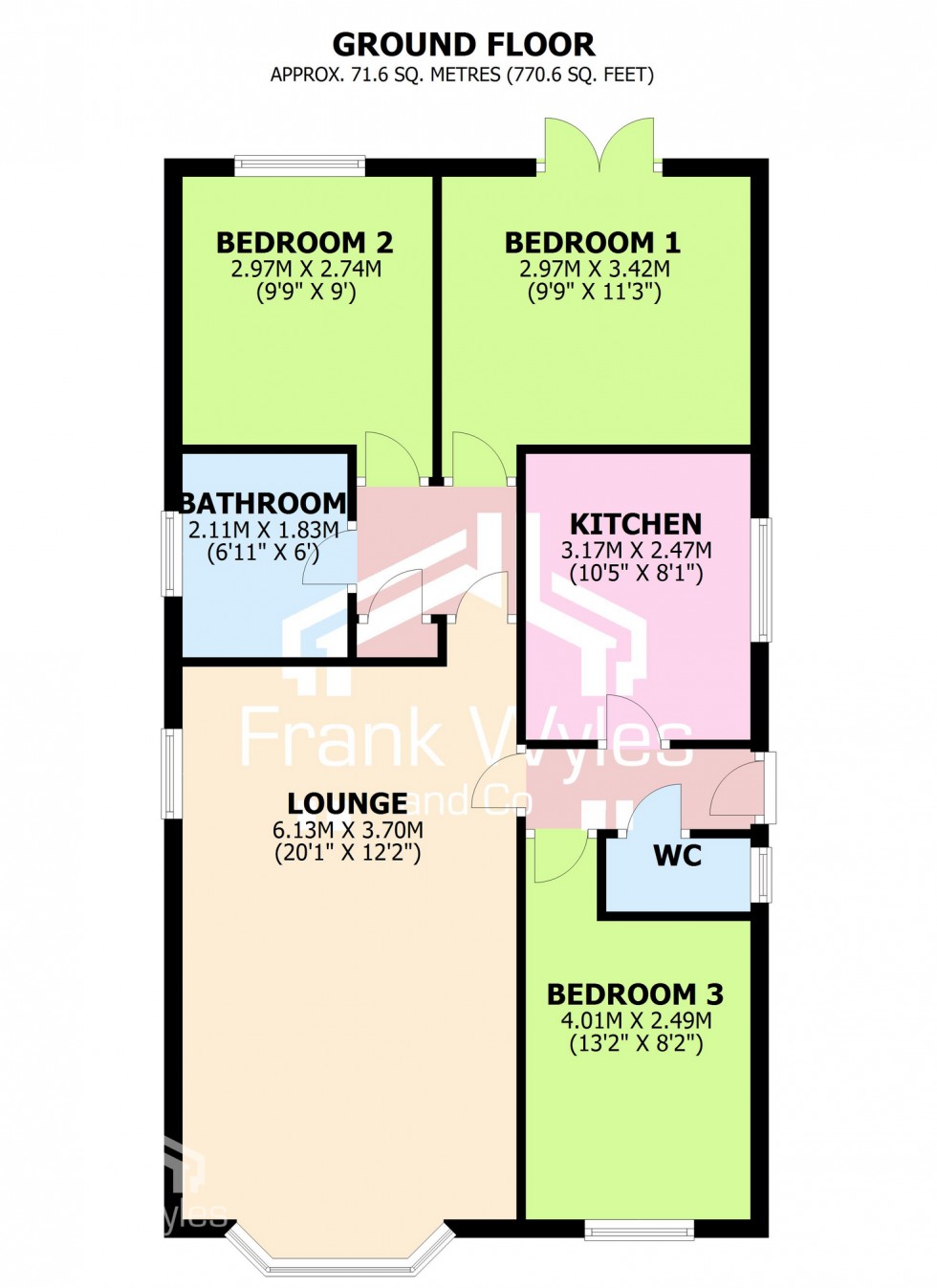 Floorplan for Anchor Way Lytham St Annes Lancashire