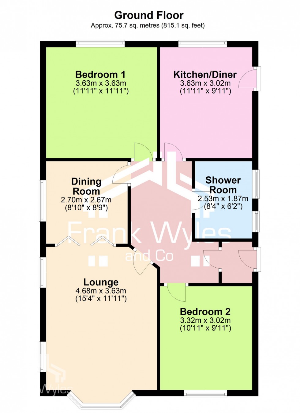 Floorplan for Clive Avenue, Lytham St. Annes, Lancashire