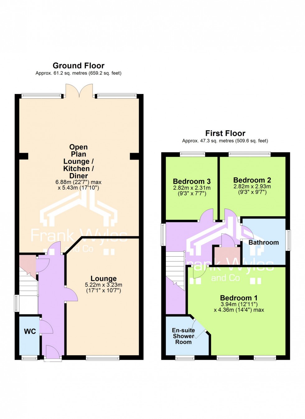 Floorplan for Parkinson Boulevard, Lytham St. Annes, Lancashire