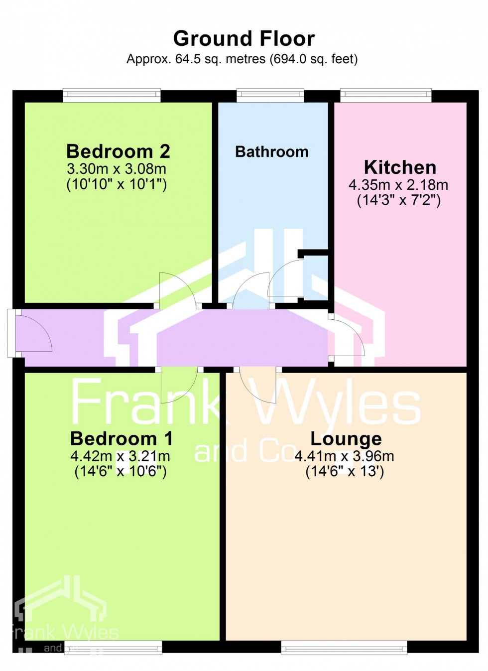 Floorplan for St Leonards Court, Fleet Street, Lytham St. Annes, FY8 2SY