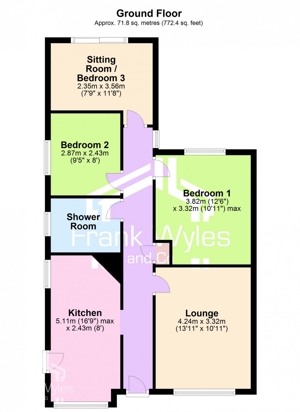 Floorplan for Singleton Avenue, Lytham St. Annes, Lancashire