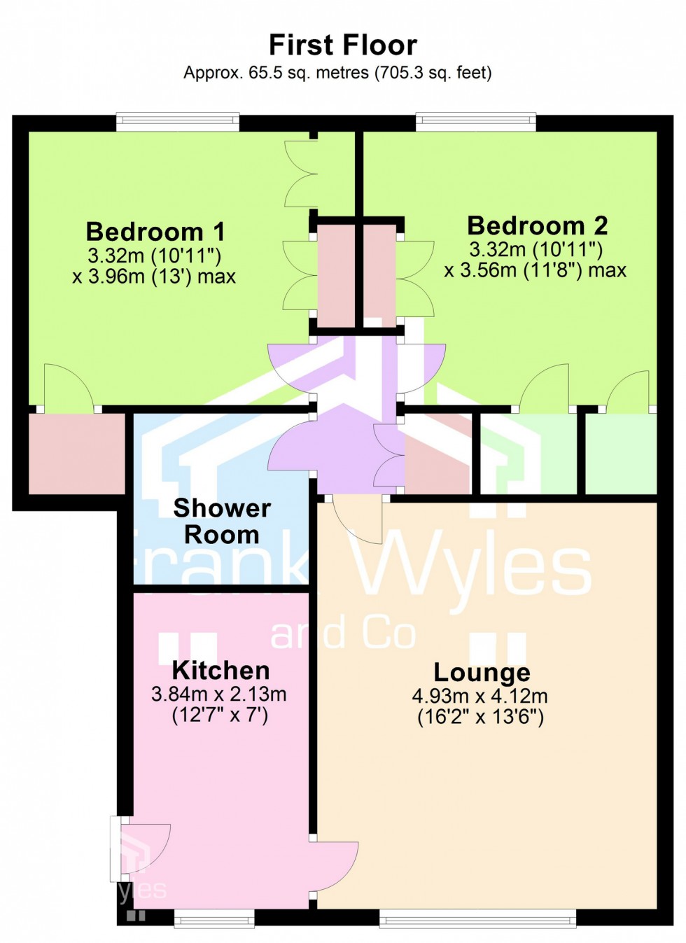 Floorplan for Rutland Court, Lytham St. Annes, Lancashire