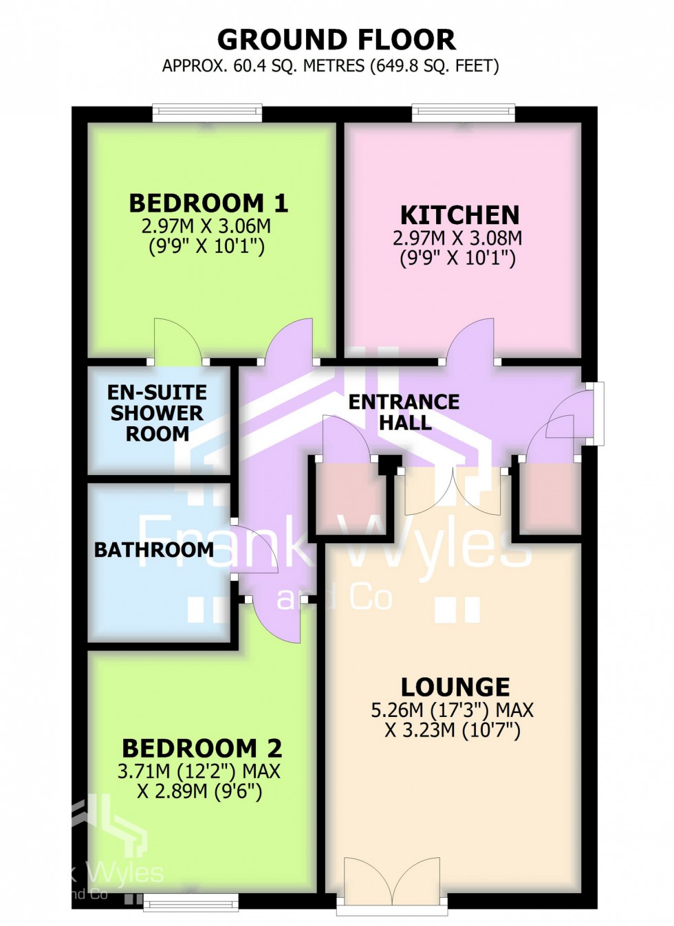 Floorplan for Hollinshead House, Bailey Avenue, Lytham St Annes, Lancashire