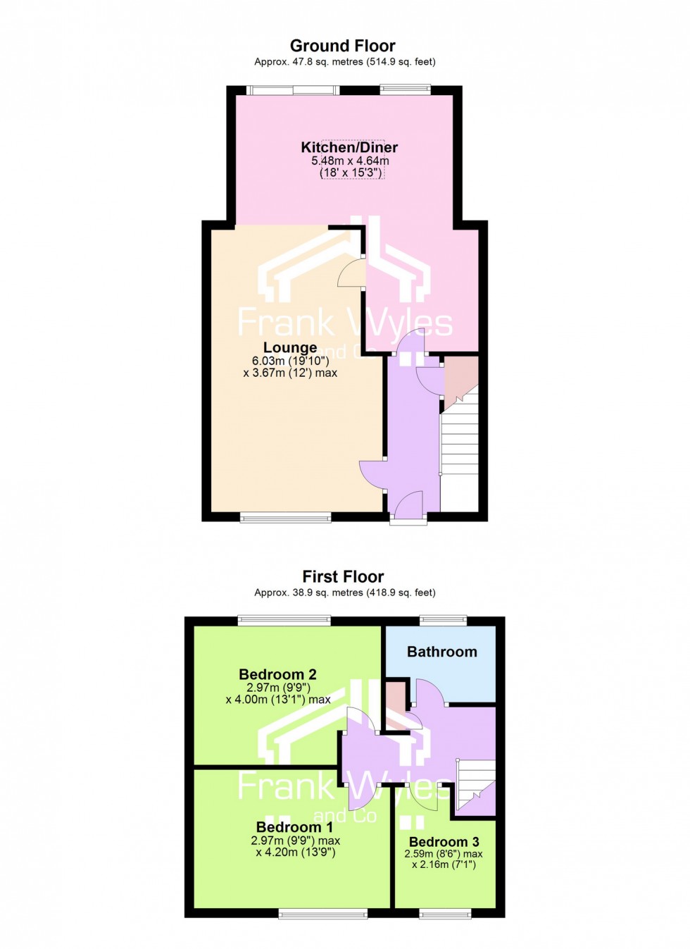 Floorplan for St Leonards Road East, Lytham St Annes, Lancashire