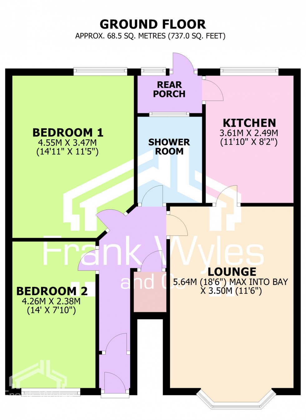 Floorplan for Warwick Road, Lytham St Annes, Lancashire